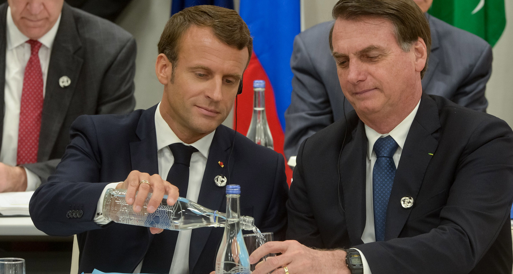 Jair Bolsonaro e Emmanuel Macron