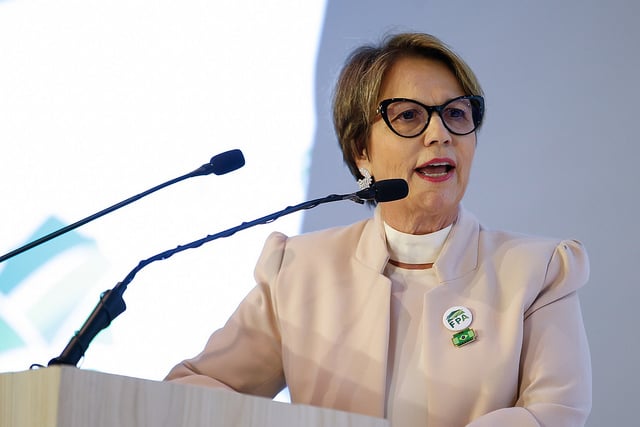 Tereza Cristina, ministra da Agricultura, na índia