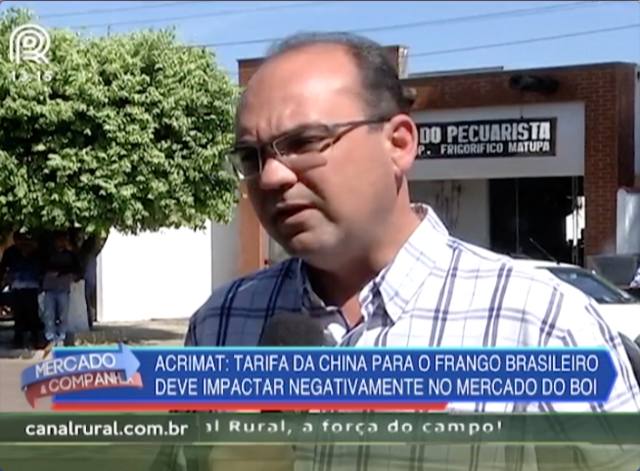 Acrimat: tarifa chinesa ao frango prejudica mercado do boi