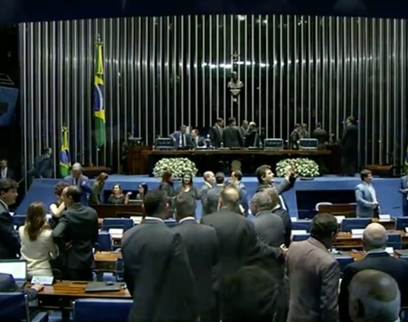 posse de senadores, no senado