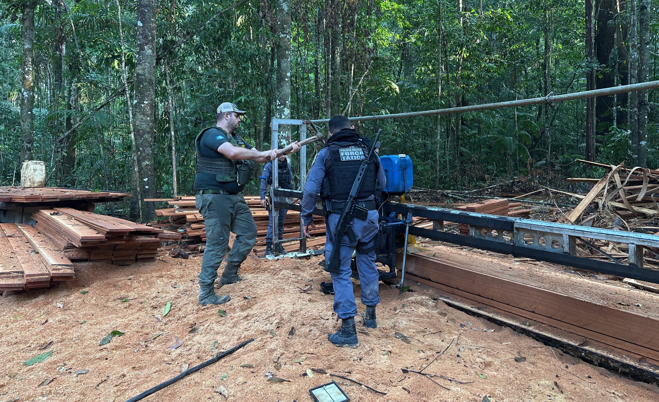 operação amazônia parque estadual do cristalino foto sema