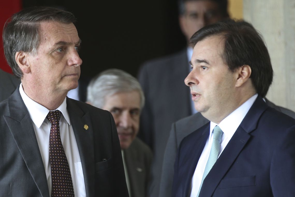 rodrigo maia e jair bolsonaro