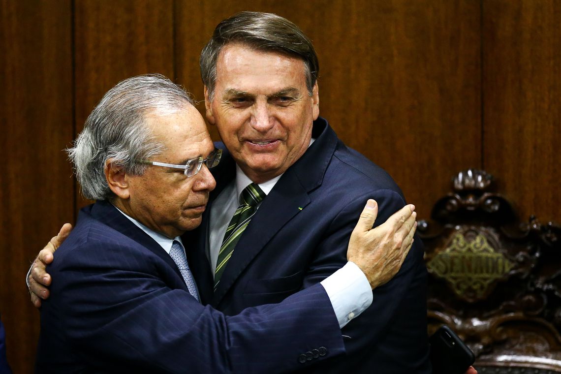 Jair Bolsonaro e Paulo Guedes