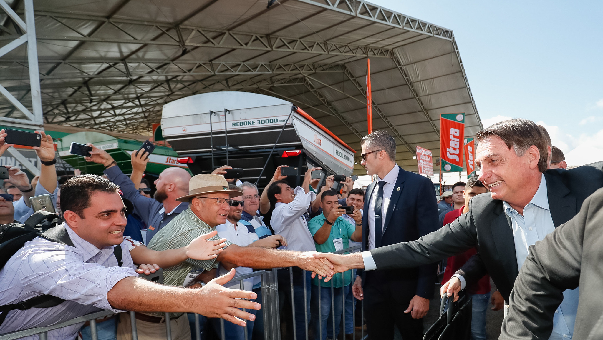 (Ribeirão Preto - SP, 29/04/2019) Presidente da República, Jair Bolsonaro durante visita a estande da Agrishow 2019. Foto: Alan Santos/PR