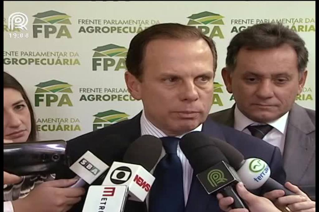 FPA questiona Doria sobre candidatura à presidência em 2018