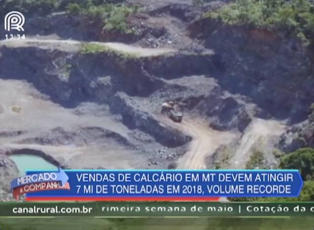 Mato Grosso: vendas de calcário devem atingir volume recorde