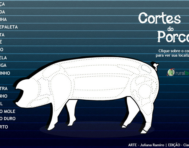 Infográfico: conheça os cortes da carne suína