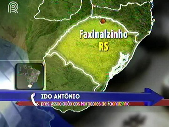 Moradores de Faxinalzinho (RS) fazem memorial de 30 dias da morte dos agricultores