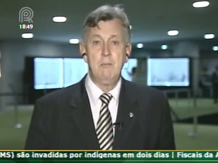 Deputado federal Luis Carlos Heinze (PP- RS) fala sobre a reunião com o vice-presidente da República, Michel Temer, sobre suspensão dos processos de demarcação indígena pela Funai