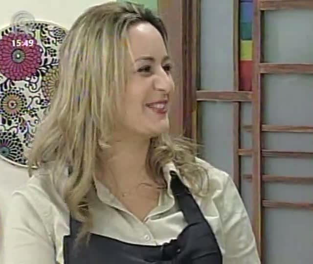 Rosas em tecido