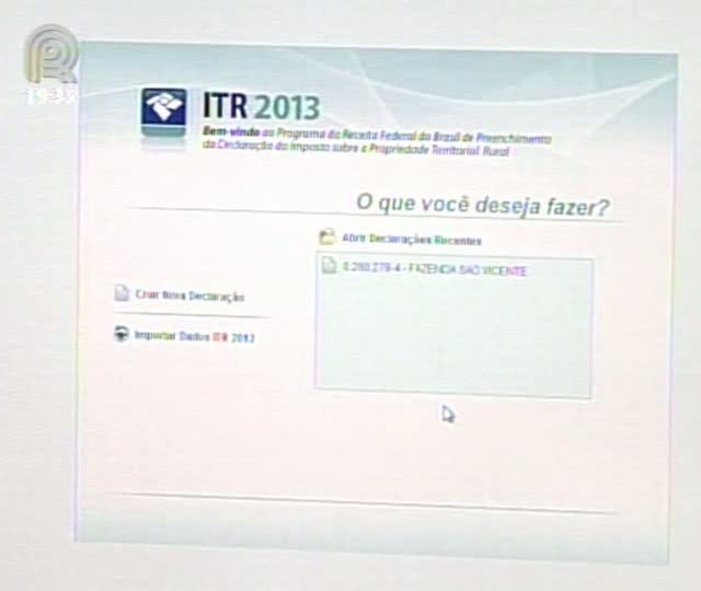 Programa do Imposto Territorial Rural está disponível para download