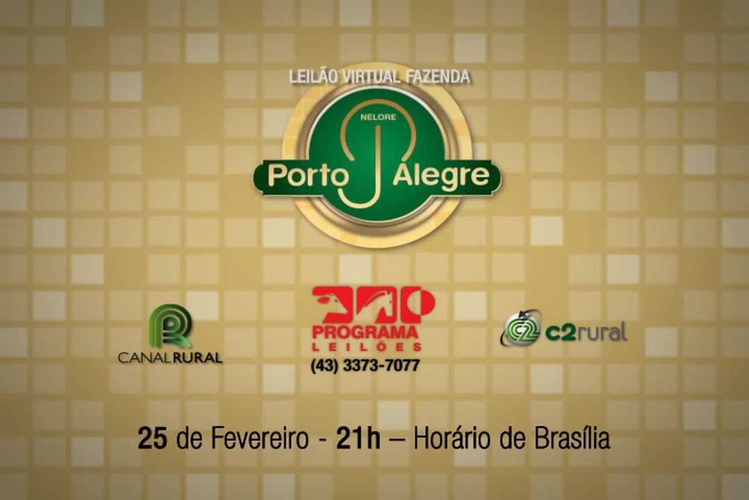 Leilão Virtual Fazenda Porto Alegre