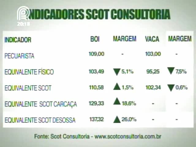 Mercado do boi gordo teve alta em seis praças