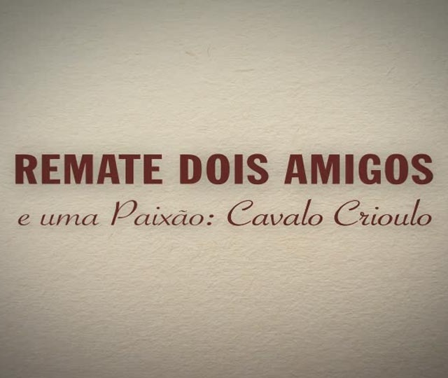 Remate Dois Amigos e Uma Paixão