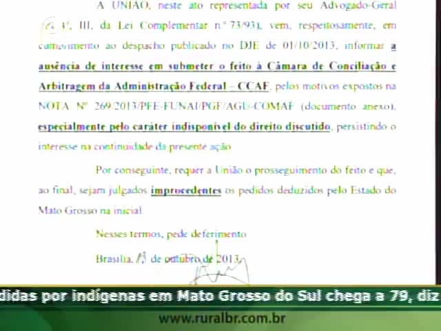 Mais uma ampliação de área indígena ameaça produtores de Mato Grosso