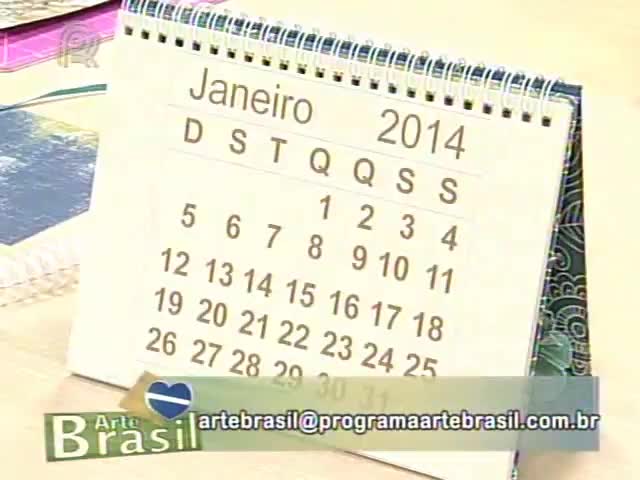 Arte Brasil - Parte 2: Calendário de mesa