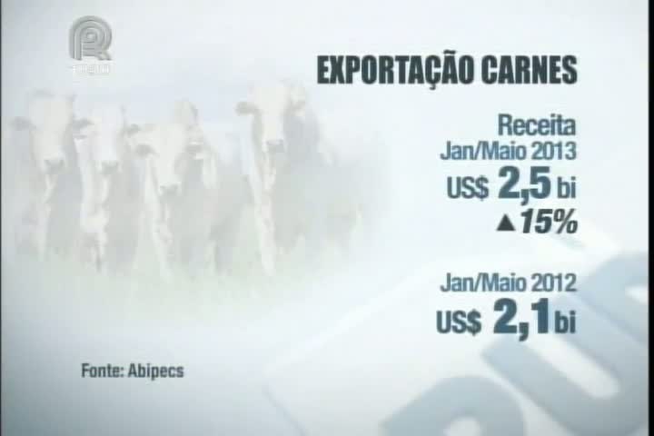 Exportações brasileiras de carne alcançam recorde nos cinco primeiros meses do ano