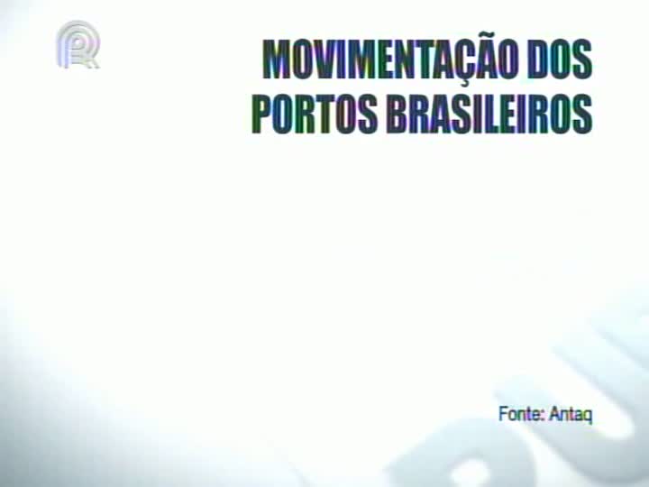 Movimento de cargas nos portos brasileiros volta a crescer, aponta Antaq