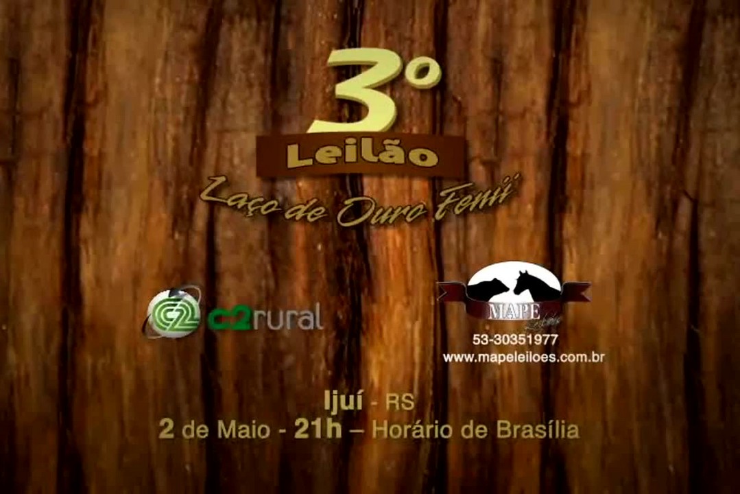 3º Leilão Laço de Ouro Fenii