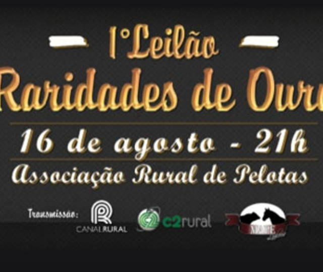 Ofertando 38 animais da raça crioula, C2Rural transmite I Leilão Raridades de Ouro