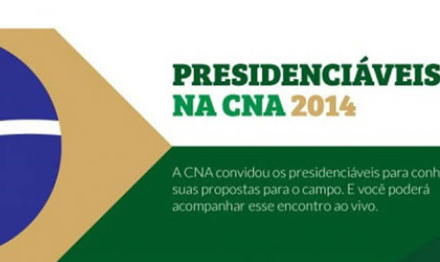 CNA reúne principais candidatos à presidência em debate sobre agronegócio