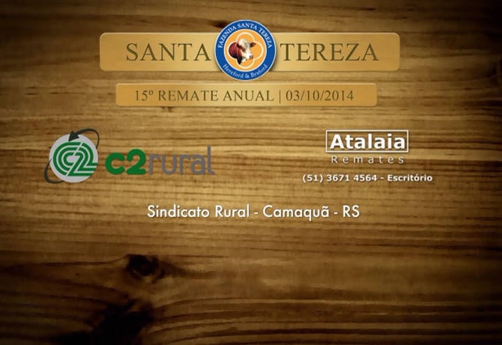 C2Rural transmite 15° Remate Anual Hereford e Braford Fazenda Santa Tereza