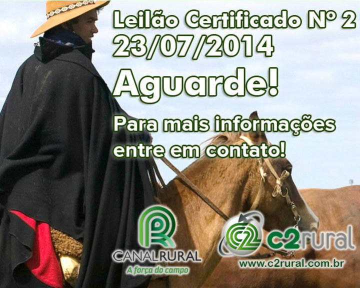 C2Rural transmite ao vivo Leilão Certificado N°2