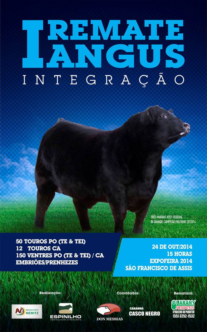 I Remate Angus Integração oferta touros e ventres PO