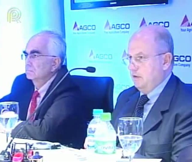 AGCO estima encerrar 2012 com alta de 5% nas vendas de tratores e colheitadeiras no Brasil