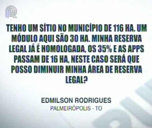 Alfonsin tira dúvidas sobre o novo Código Florestal