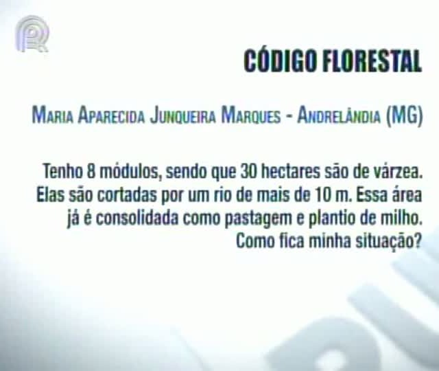 Ricardo Alfonsin responde dúvidas dos produtores sobre o Código Florestal