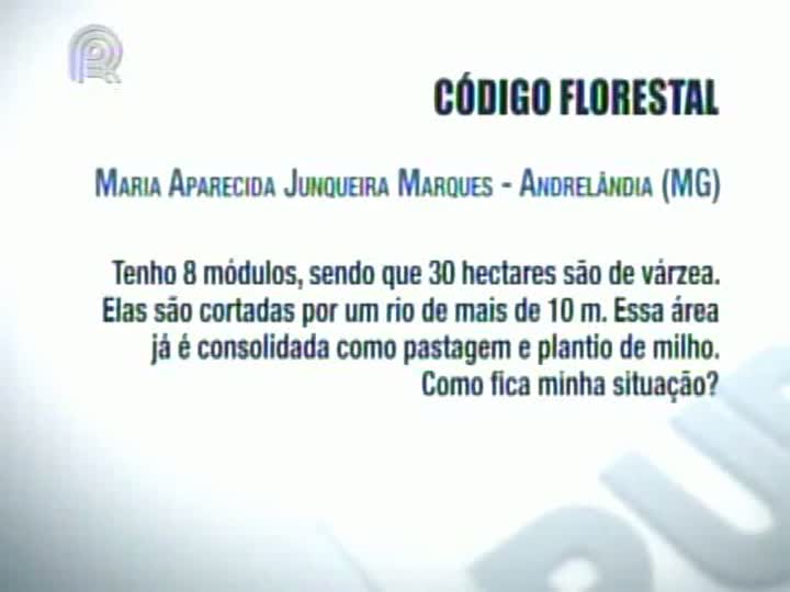 Ricardo Alfonsin responde dúvidas dos produtores sobre o Código Florestal