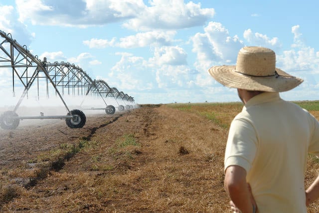 pivô de irrigação