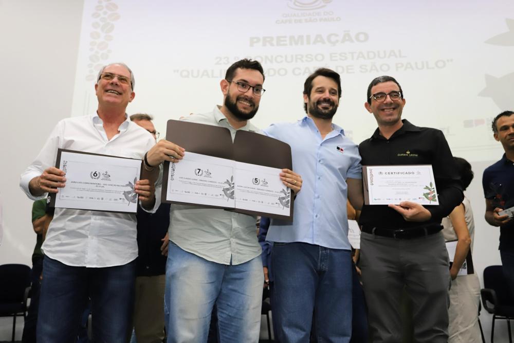 Secretaria de Agricultura premia os melhores grãos no Concurso “Qualidade do Café de SP”