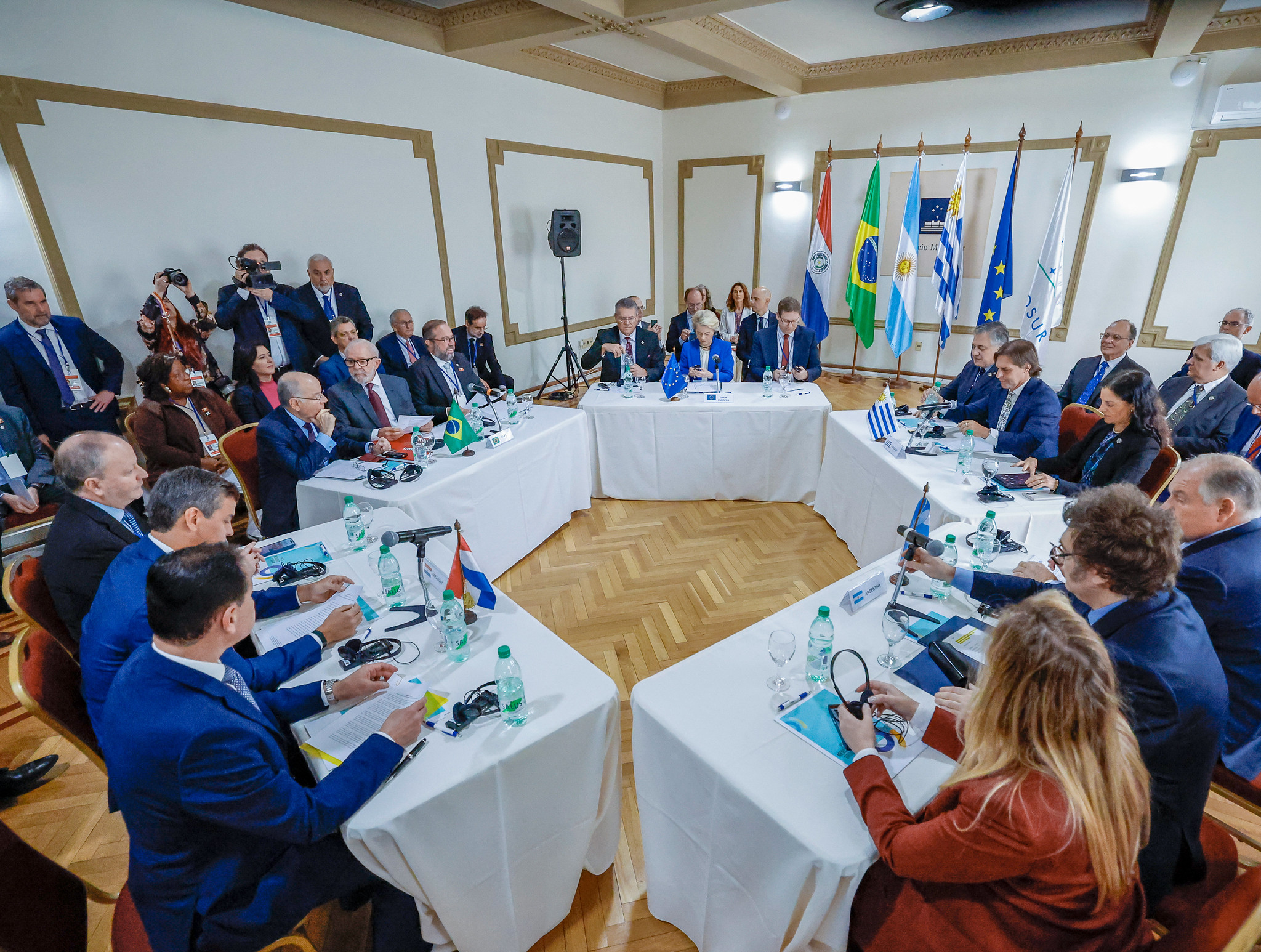 Presidente da República, Luiz Inácio Lula da Silva, durante AReunião de coordenação entre Presidentes dos Estados Partes do MERCOSUL3 Edifício MERCOSUL – Montevidéu, Uruguai