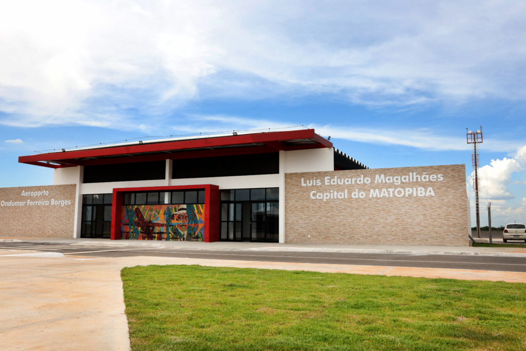 capital do matopiba, frase no aeroporto de luís eduardo magalhães, no oeste da Bahia