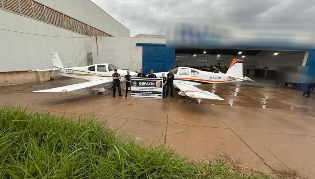 aviões apreendidos em operação contra golpes em produtores rurais aviões apreendidos em operação contra golpes em produtores rurais