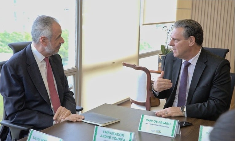 Ministro Carlos Fávaro e presidente de COP30 André Corrêa do Lago