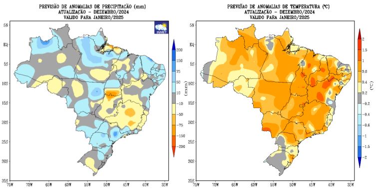 mapa chuva Inmet