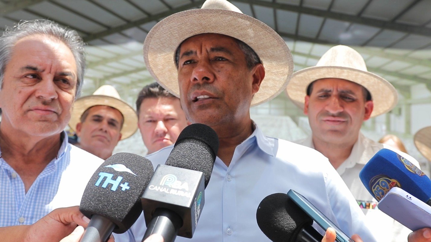 Governador da Bahia, Jerônimo Rodrigues durante coletiva de imprensa | Imagem: Felipe Carvalho/ Canal Rural BA