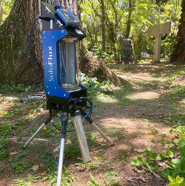 equipamento digital da Embrapa para medir permeabilidade do solo