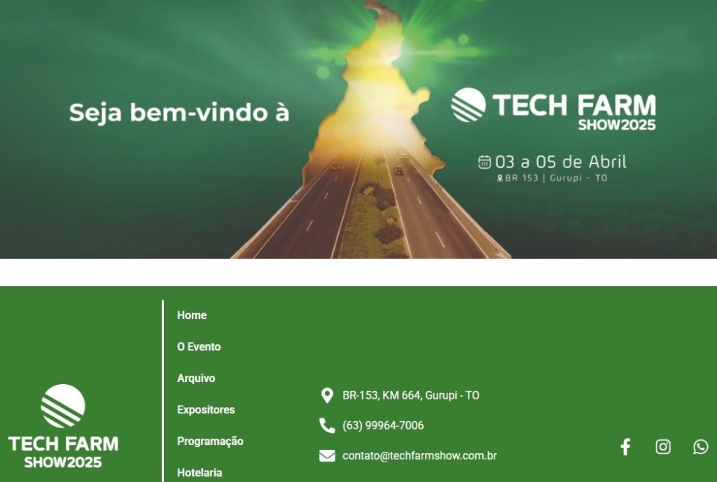 Cancelamento da Tech Farm Show/ Tocantins Cancelamento da Tech Farm Show/ Tocantins