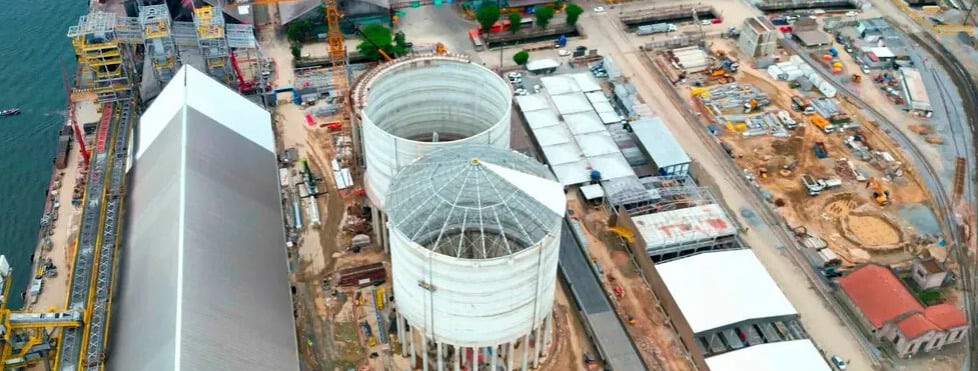 Primeira fase das obras do terminal da Cofco