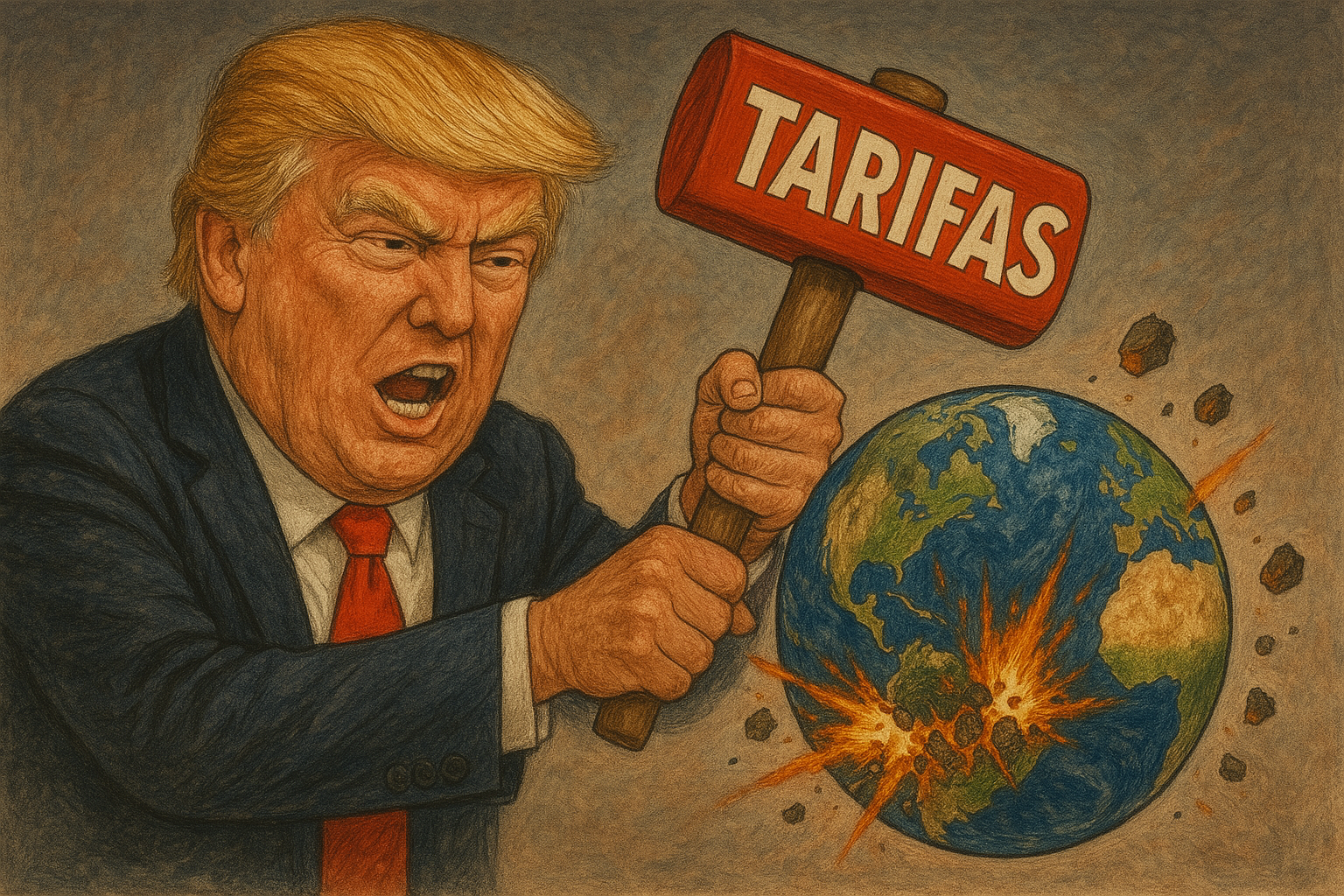 Tarifas Donald Trump, queda nas bolsas dos EUA