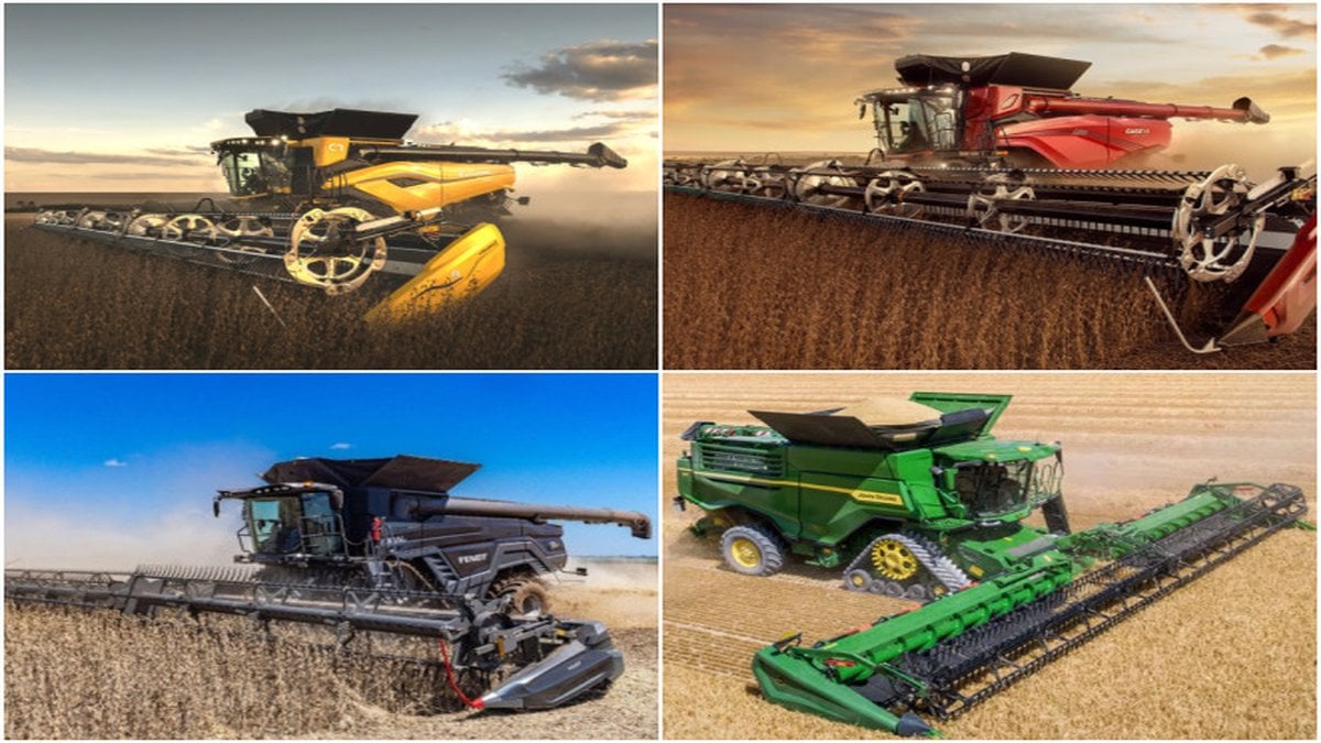 Colheitadeiras New Holland Case Fendt John Deere