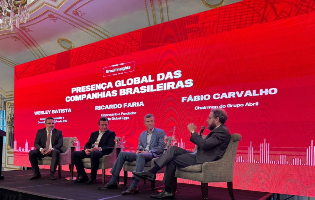 Wesley Batista durante evento em Nova Iorque