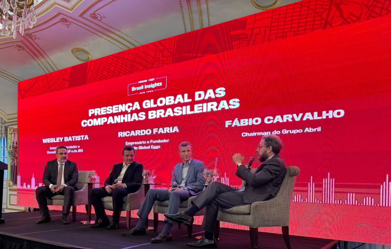 Wesley Batista durante evento em Nova Iorque