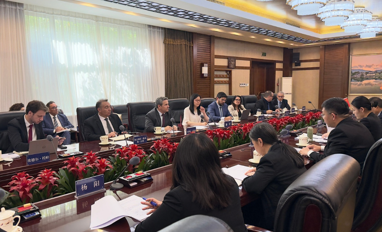 Reunião entre representantes do Brasil e da China
