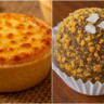empada de milho e queijo coalho e brigadeiro de paçoca, rapadura e flor de sal
