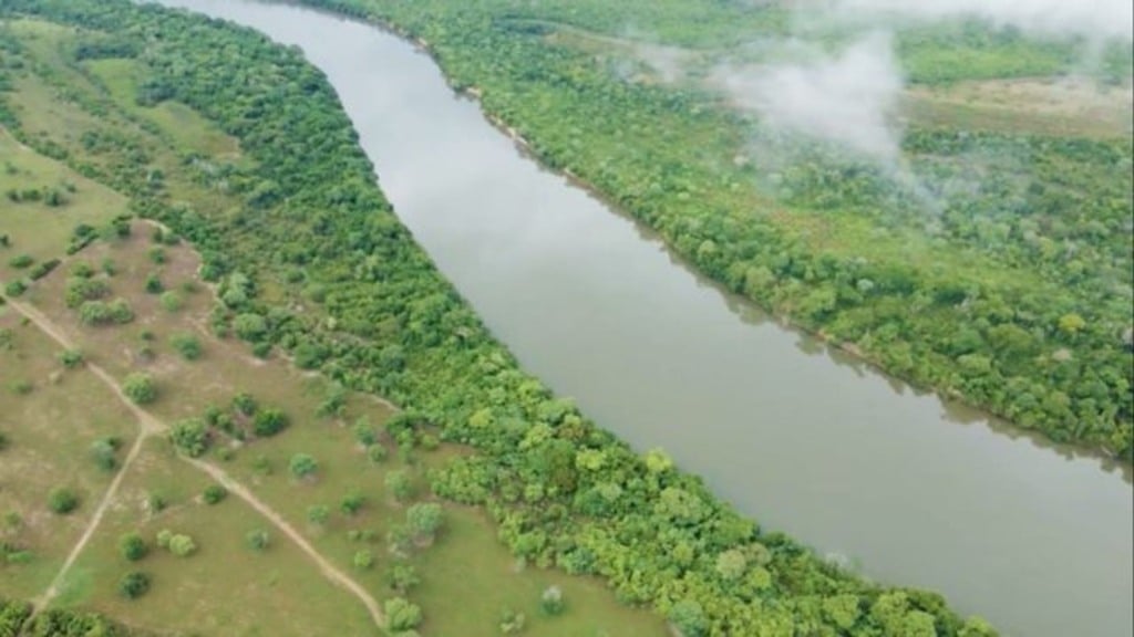 Vista aérea do Rio Araguaia. Foto: Reprodução/Planeta Campo